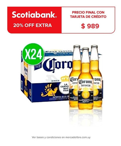 Cerveza Corona Pack X24 Botellas 355 Cm3