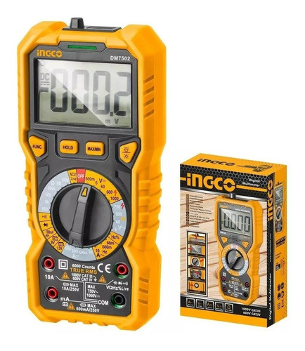 Multimetro Digital Ingco Dm7502 Profesional - Pf