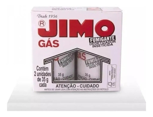 Jimo Gas 2 Tubos De 35 Grs Insecticida Fumigador Bomba Pf